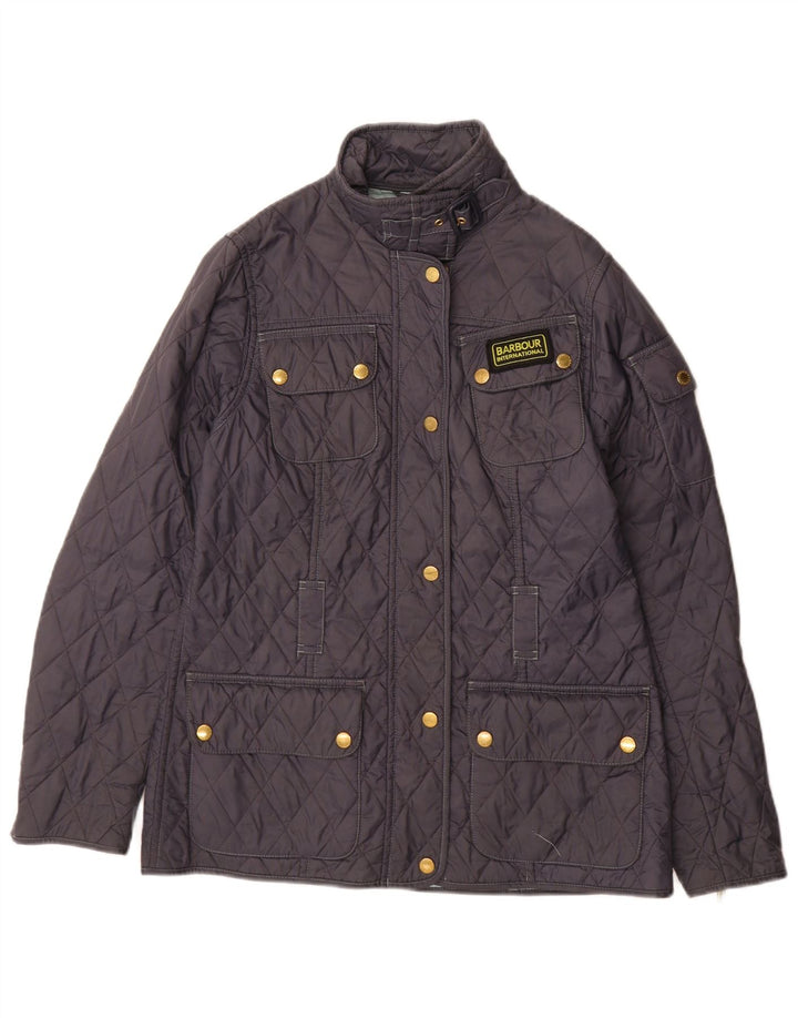 Γυναικείο καπιτονέ μπουφάν Barbour UK 12 Medium Navy Blue Polyamide