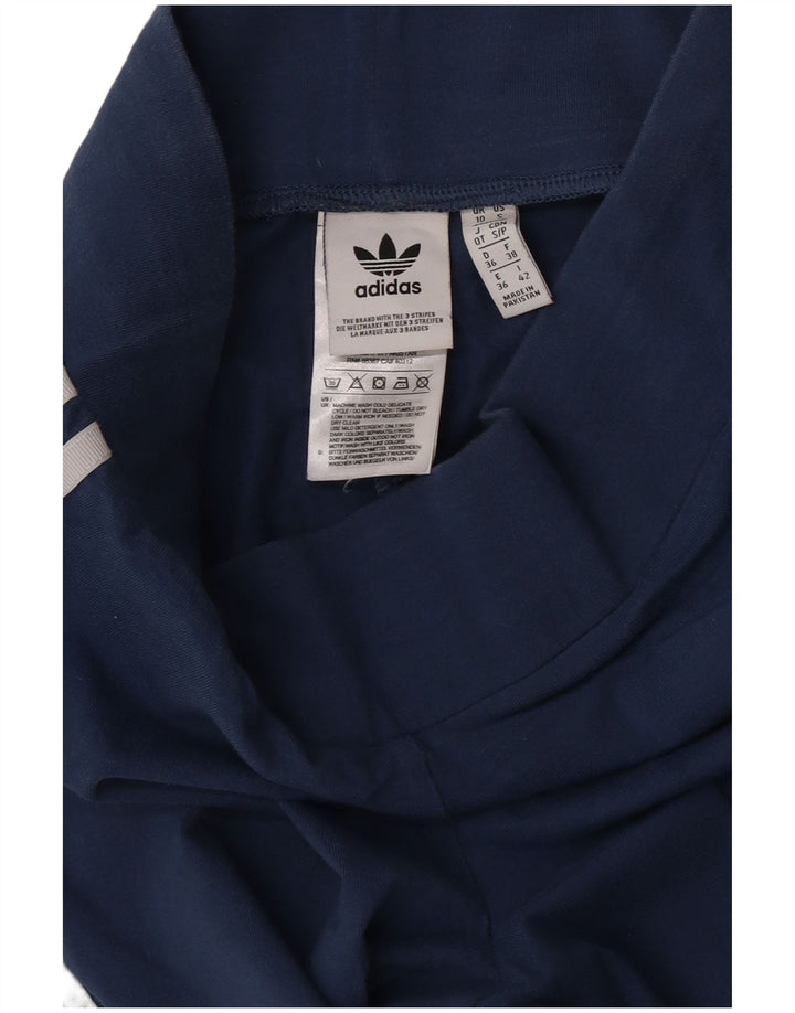 Adidas Γυναικείο κολάν UK 10 Small Navy Blue από βαμβάκι