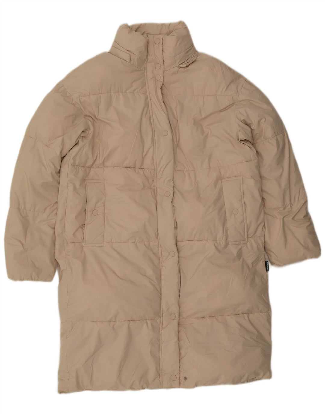 ZARA Γυναικείο Υπερμεγέθη Παλτό UK 6 XS Μπεζ Πολυεστέρας