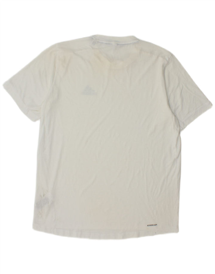 Adidas Ανδρικό T-Shirt Aeroready Τοπ μεσαίο λευκό πολυεστέρας
