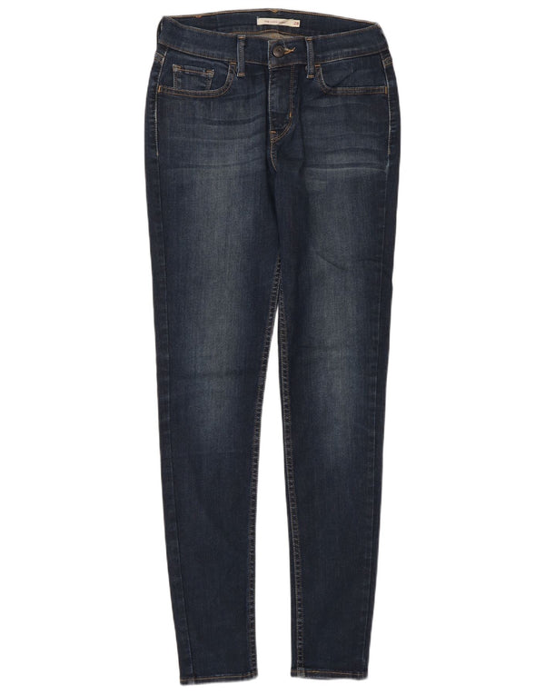 LEVI'S Γυναικείο 710 Super Skinny Jeans W28 L30 Navy Blue Cotton