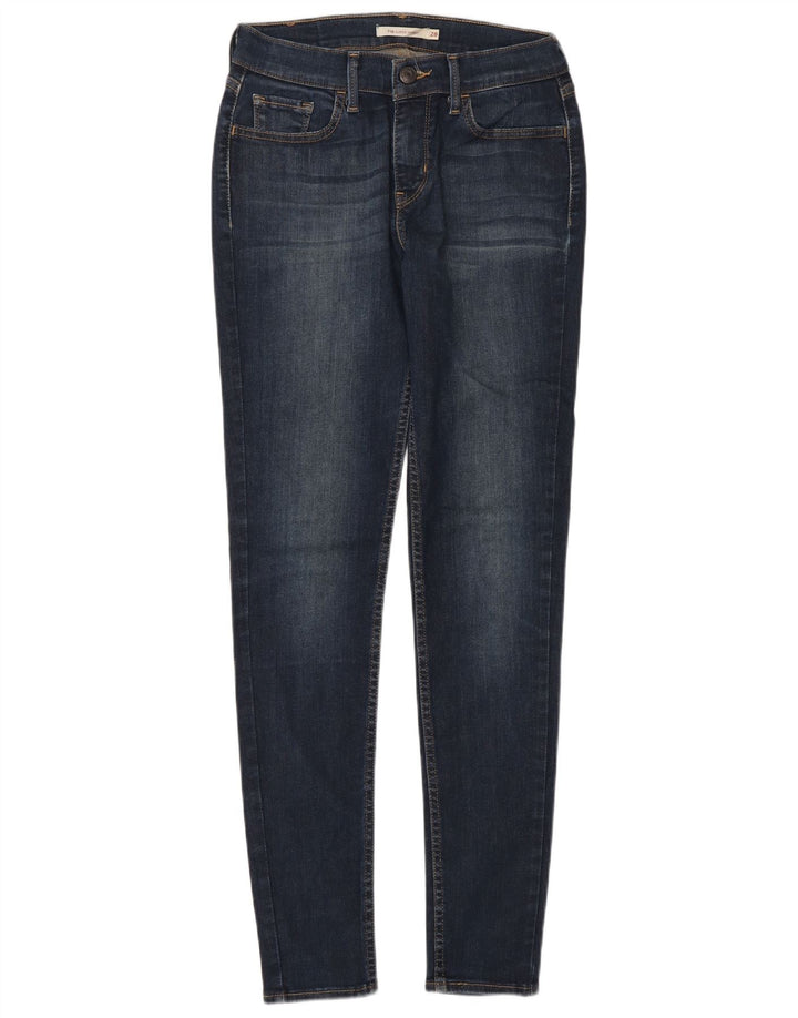 LEVI'S Γυναικείο 710 Super Skinny Jeans W28 L30 Navy Blue Cotton