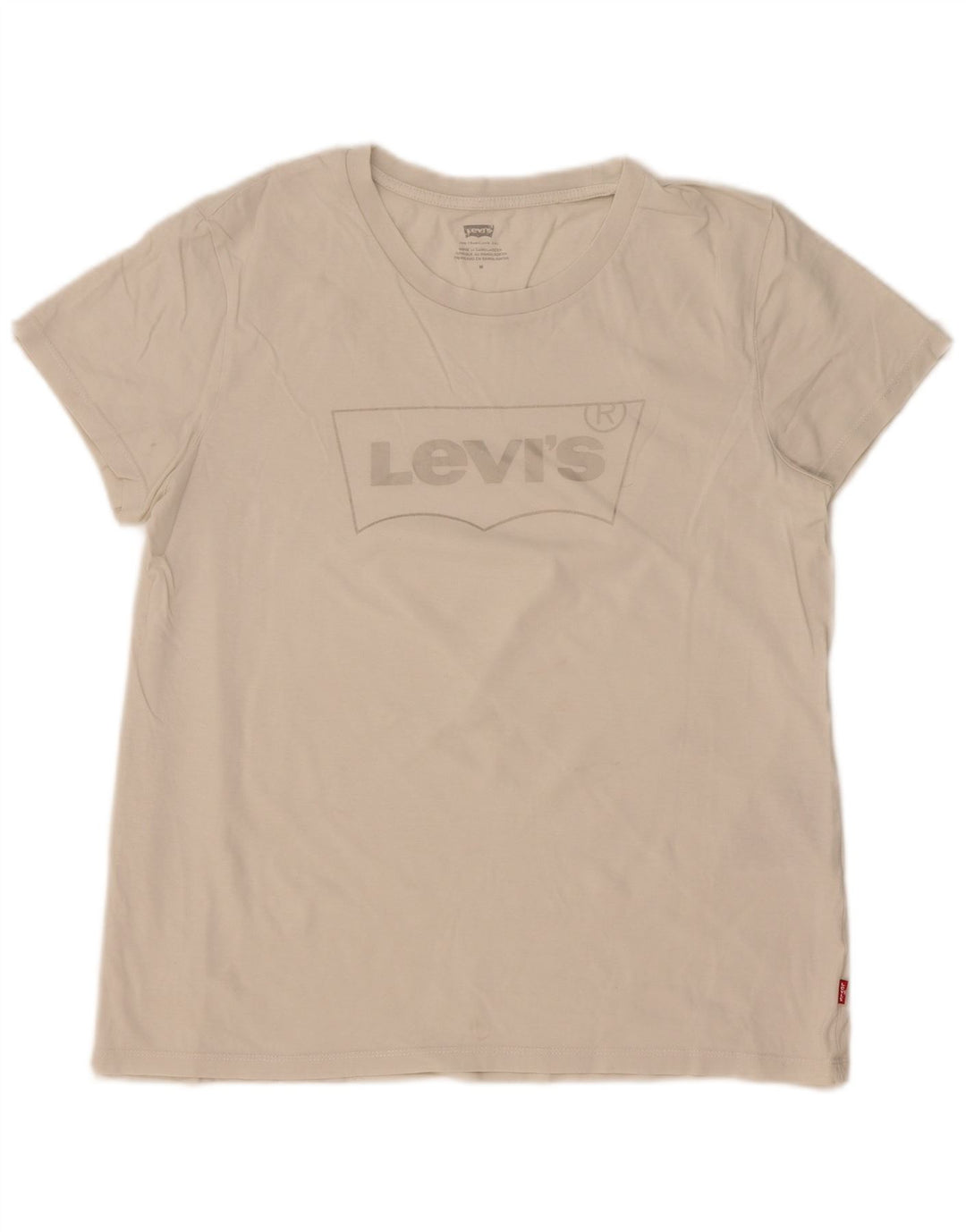 Γυναικείο γραφικό μπλουζάκι Levi's Top UK 14 μεσαίο λευκό βαμβακερό