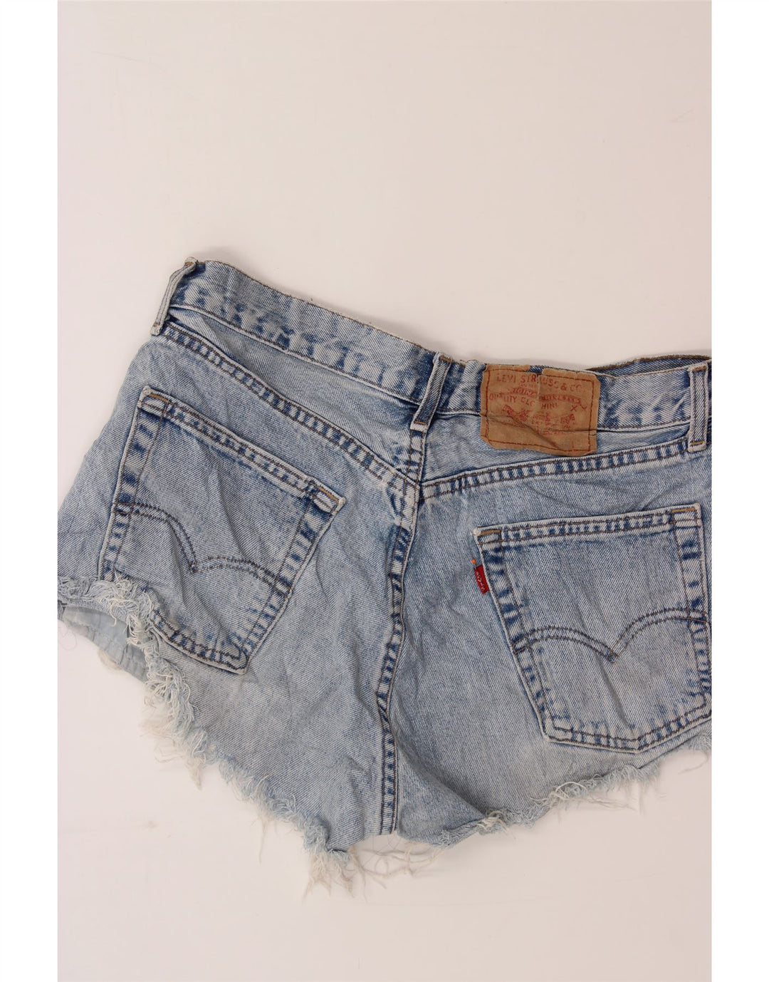 LEVI'S Womens Denim Shorts W32 Large  Blue Cotton Vintage Levi's and Second-Hand Levi's from Messina Hembry 