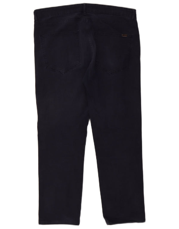 Zara Ανδρικό Cropped Straight Jeans EU 46 XL W36 L26 Navy Blue Cotton