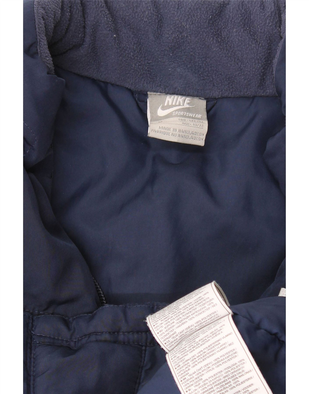 Μπουφάν NIKE Boys γραφικό αντιανεμικό 10-11 ετών Medium Navy Blue