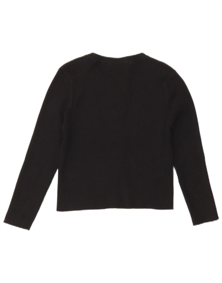 Zara Γυναικεία μακρυμάνικη ζακέτα UK 12 Medium Black