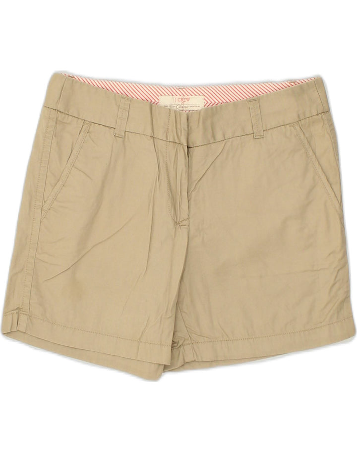 J. CREW Womens Broken In Chino Shorts US 4 Small W30 Beige Cotton | Vintage J. Crew | Thrift | Second-Hand J. Crew | Used Clothing | Messina Hembry 