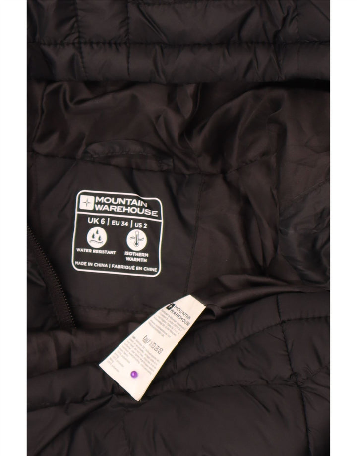 Mountain Warehouse Γυναικείο μπουφάν με κουκούλα UK 6 XS μαύρο πολυεστέρα