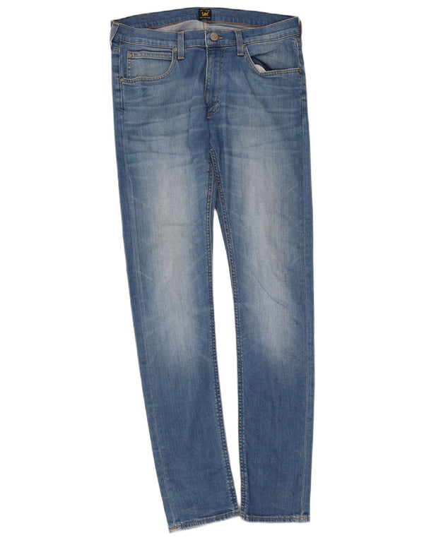 Lee Mens Luke Skinny Jeans W32 L34 Blue Cotton