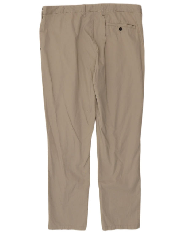 Ανδρικό κωνικό παντελόνι Chino Marks & Spencer W38 L31 Μπεζ βαμβακερό