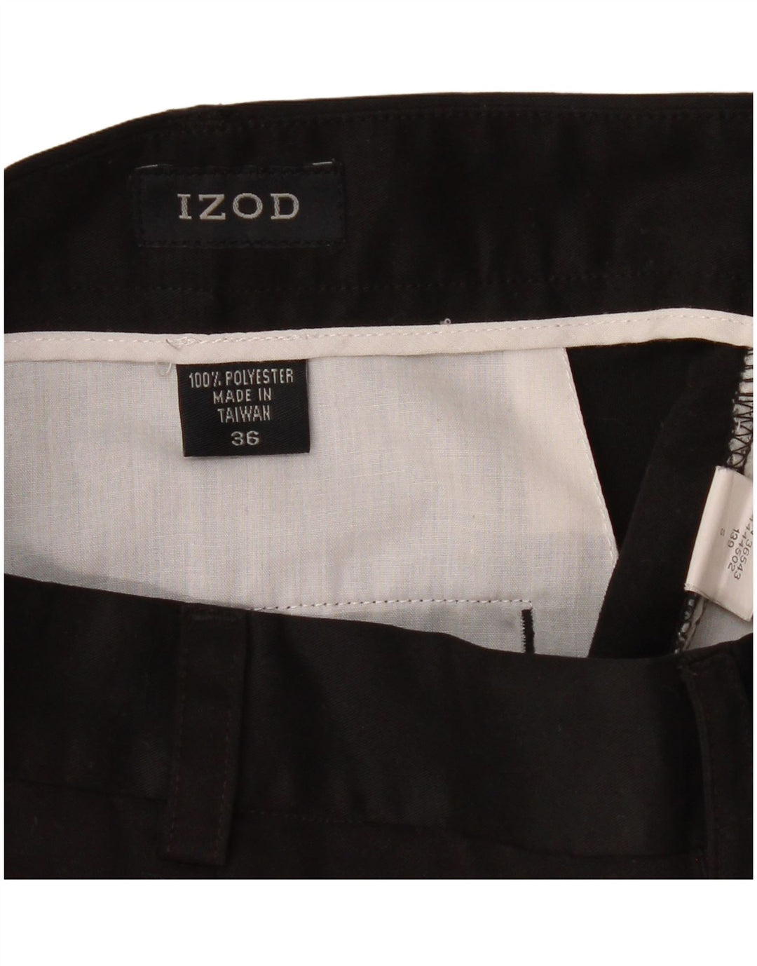Izod Ανδρικό σορτς Chino με καρφίτσες W36 μεγάλο μαύρο πολυεστέρα