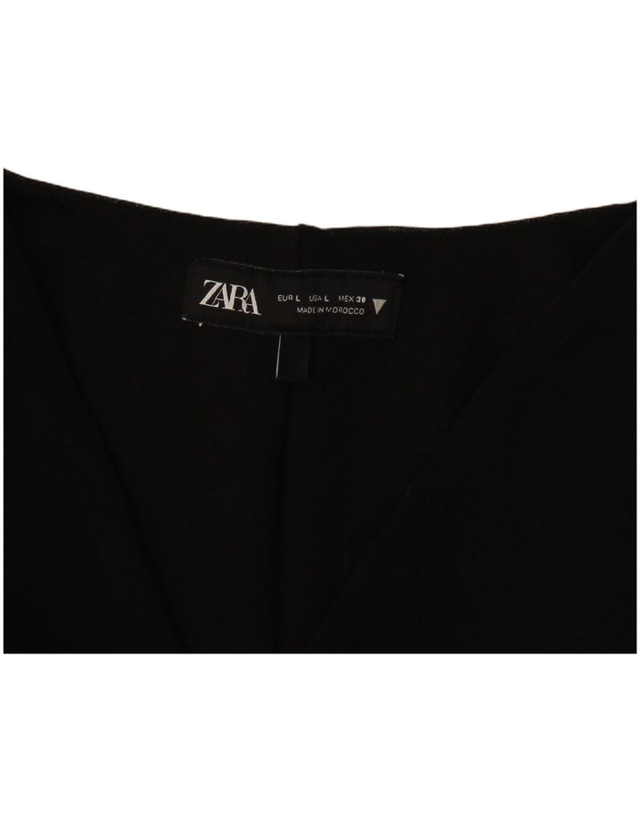 Zara γυναικείο μακρυμάνικο κορμάκι UK 14 Large Μαύρο