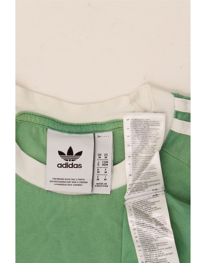 Ανδρικό T-Shirt ADIDAS Top Μεσαίο πράσινο βαμβακερό