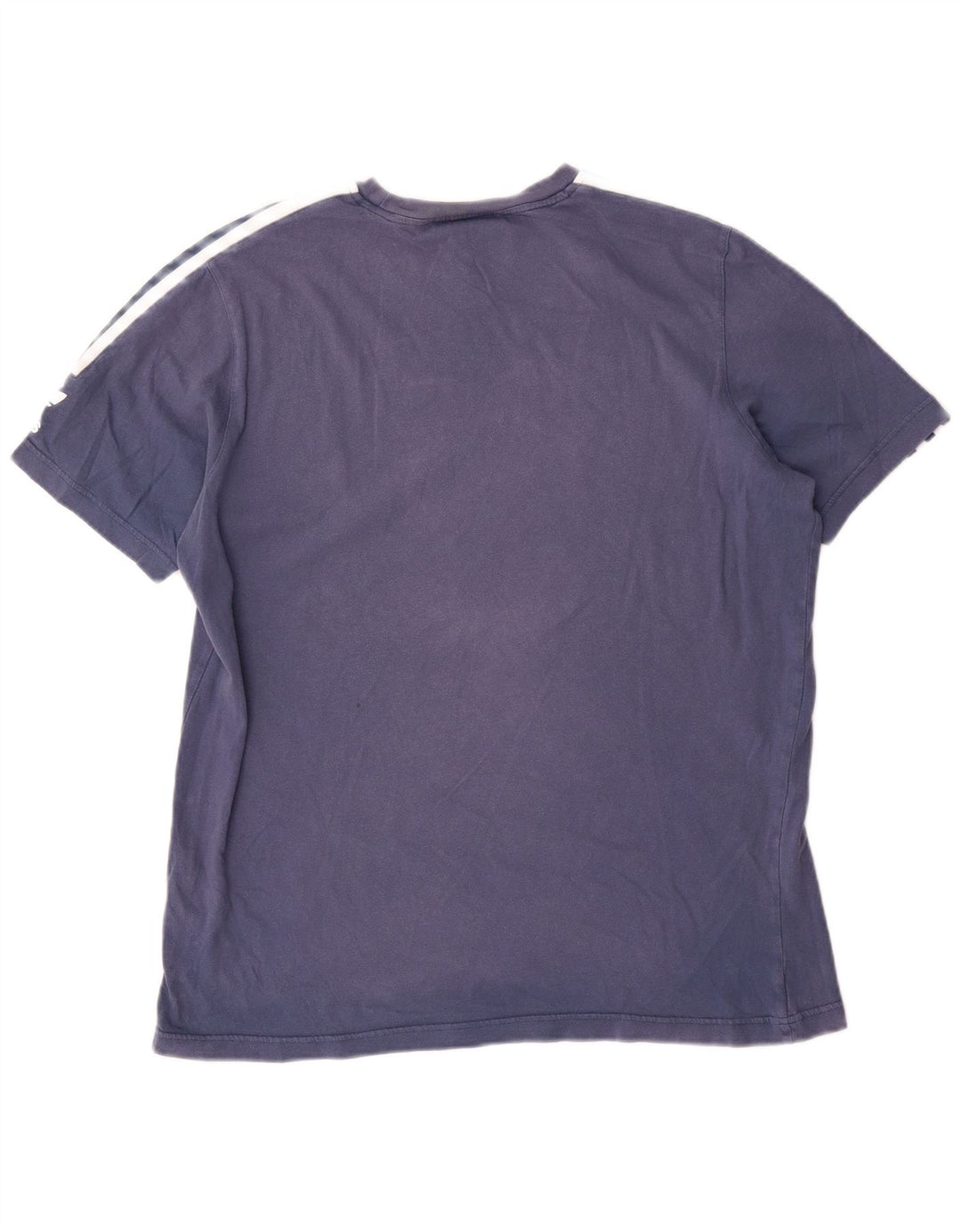 Ανδρικό γραφικό T-Shirt Adidas Top από μεσαίο μπλε βαμβακερό