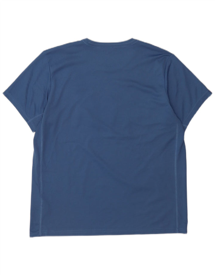 Ανδρικό γραφικό μπλουζάκι Asics Top XL Blue Polyester