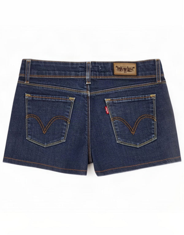 Levi's Womens 571 Slim Fit τζιν σορτς Medium W30 Navy Blue Cotton