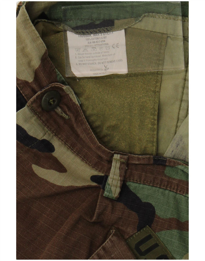 VINTAGE Ανδρικό casual σορτς W38 XL Χακί Καμουφλάζ Βαμβακερό