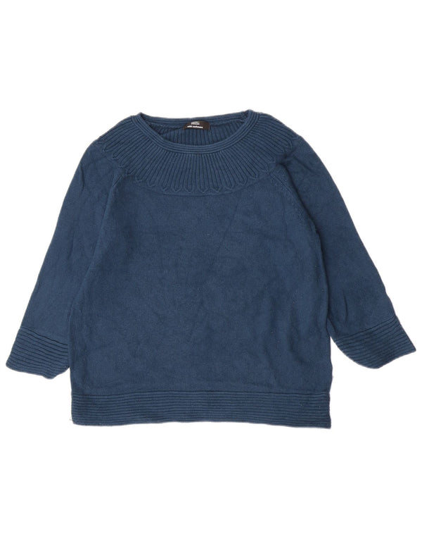 Marks & Spencer Γυναικείο πουλόβερ με λαιμόκαυστο UK 14 Medium Blue