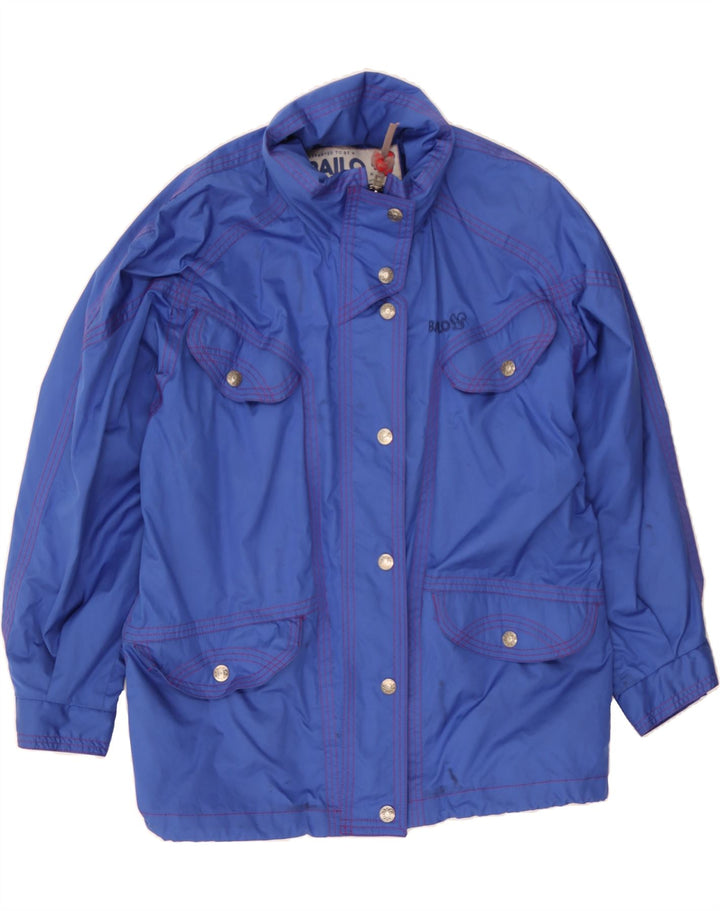 BAILO Womens Hooded Windbreaker Jacket UK 18 XL Blue Vintage Bailo and Second-Hand Bailo from Messina Hembry 