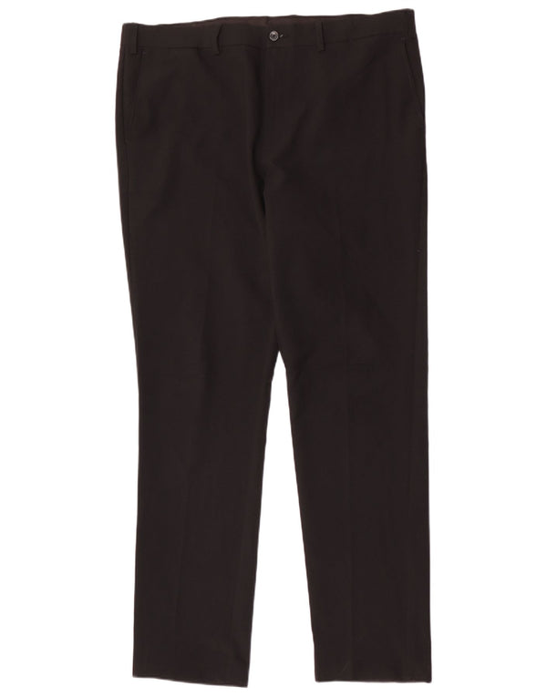 Marks & Spencer Ανδρικό Slim παντελόνι Chino W38 L33 Μαύρο πολυεστέρα