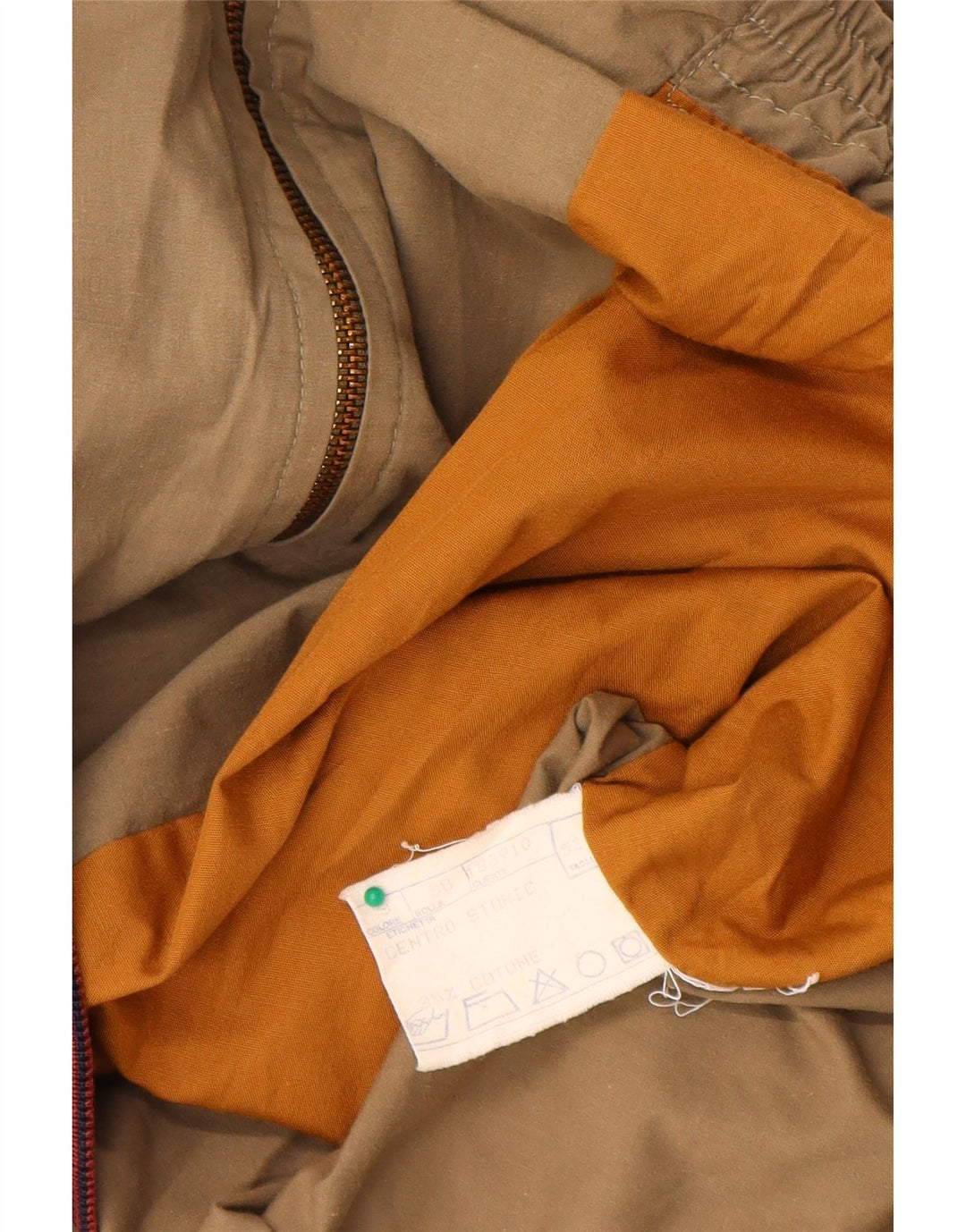 Vintage Ανδρικό Bomber Jacket IT 52 XL Beige Cotton