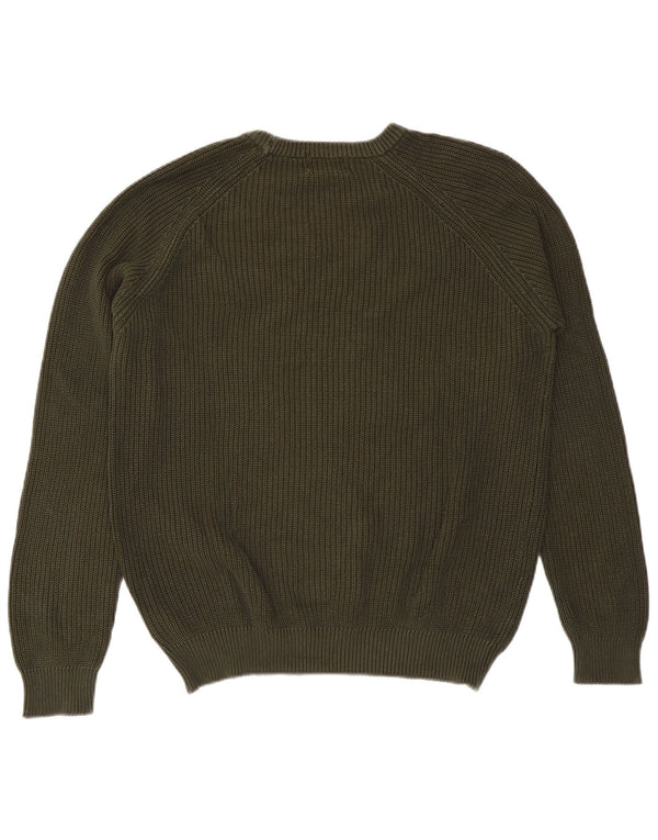 Ανδρικό πουλόβερ Refrigiwear Crew Neck Jumper 2XL Χακί βαμβακερό