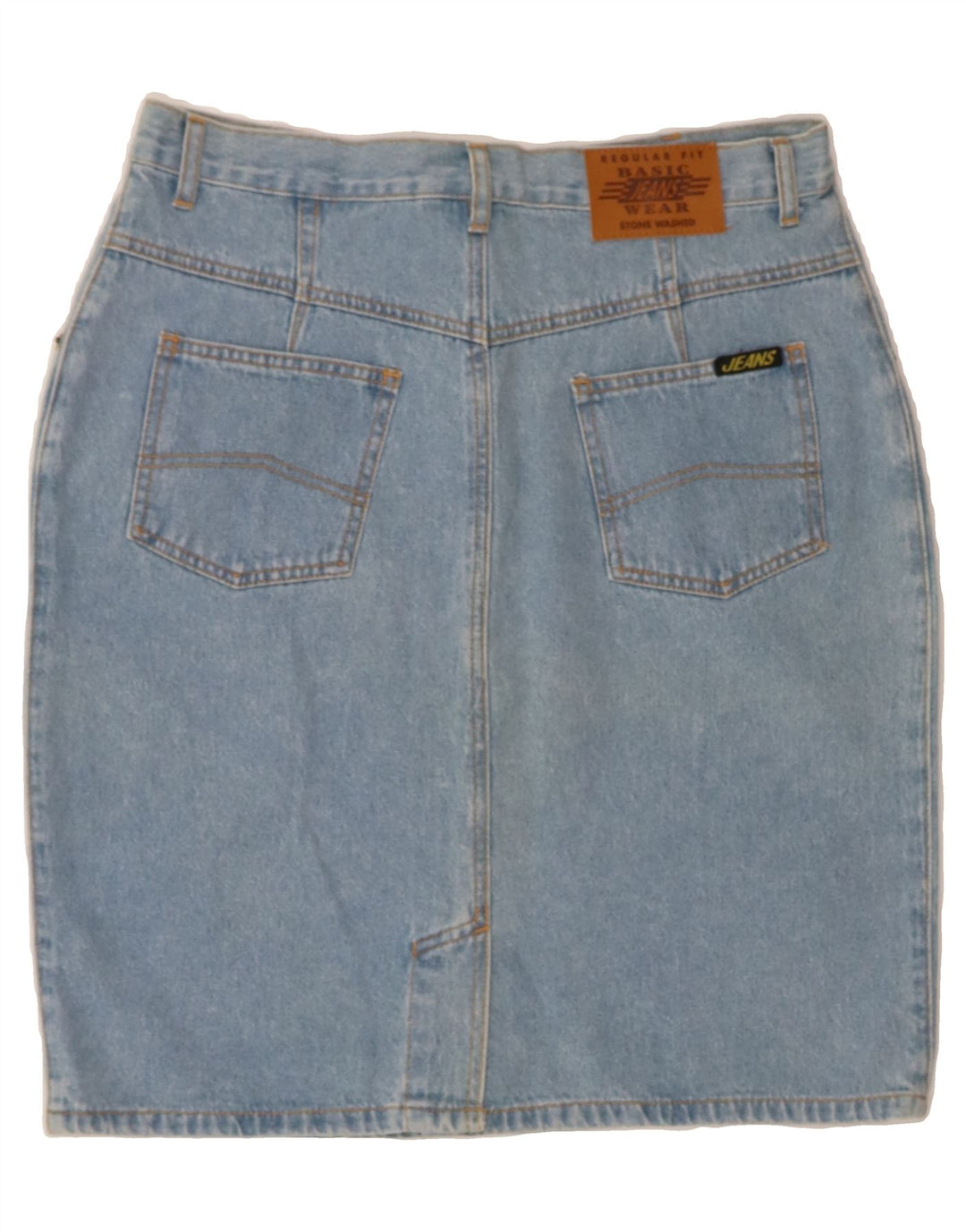VINTAGE Womens Denim Skirt IT 44 Medium W32 Blue Vintage Vintage and Second-Hand Vintage from Messina Hembry 