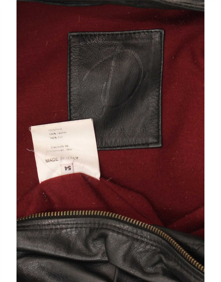 Vintage Ανδρικό Δερμάτινο Μπουφάν IT 54 XL Μαύρο