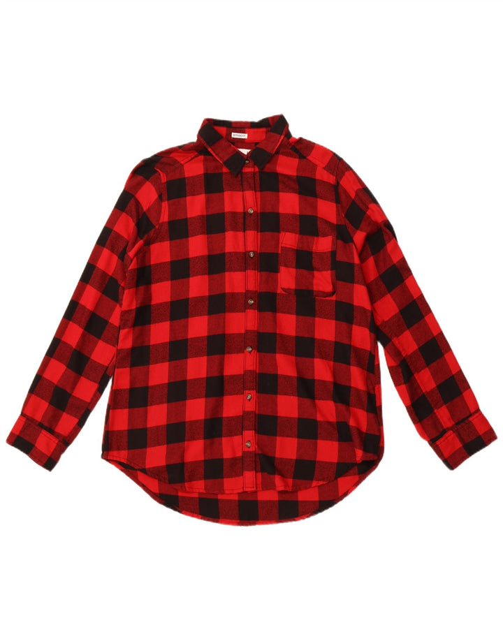 Γυναικείο μπλουζάκι HOLLISTER Boyfriend Fit Flannel UK 14 Medium Red Gingham