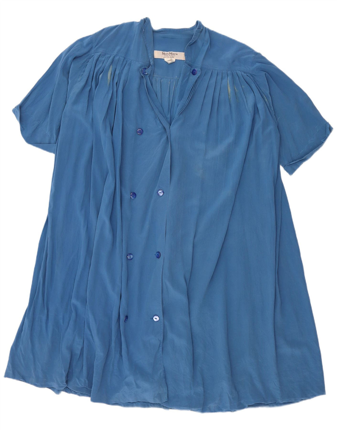 MAX MARA Γυναικείο κοντομάνικο φόρεμα UK 12 Medium Blue