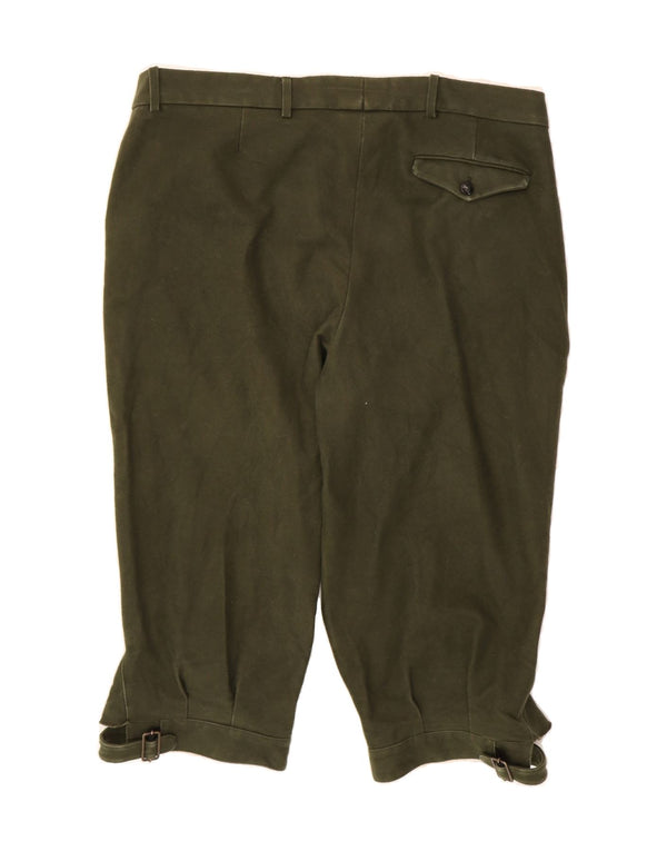 BARBOUR Mens Riding Straight Capri Trousers W40 L20 Green Cotton