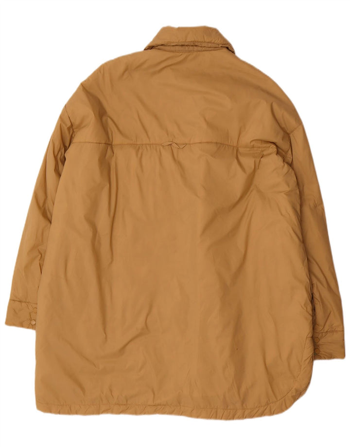 Zara Γυναικείο Υπερμεγέθη Παλτό UK 10 Small Beige Polyester