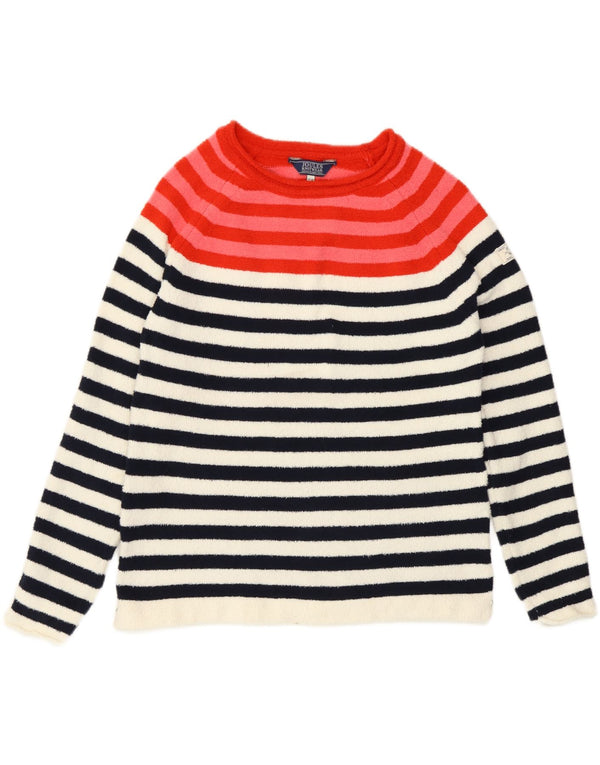 Joules Γυναικείο πουλόβερ με λαιμόκαυμα UK 10 Small πολύχρωμο ριγέ