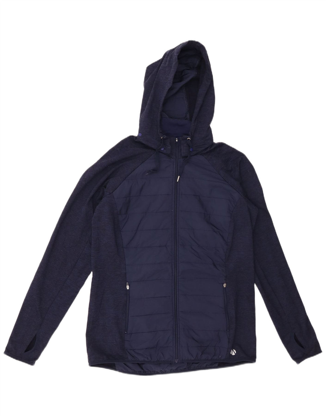 MARKS & SPENCER Γυναικεία αθλητική φόρμα με κουκούλα Top Jacket UK 14 Medium Navy Blue