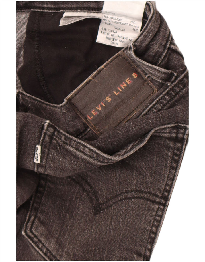 Levi's Mens Line 8 Slim Jeans W32 L30 Γκρι βαμβακερό