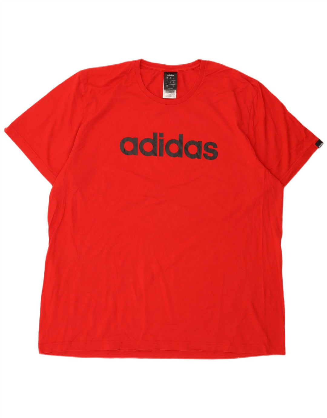 Ανδρικό γραφικό T-Shirt Adidas Top 2XL Κόκκινο βαμβακερό