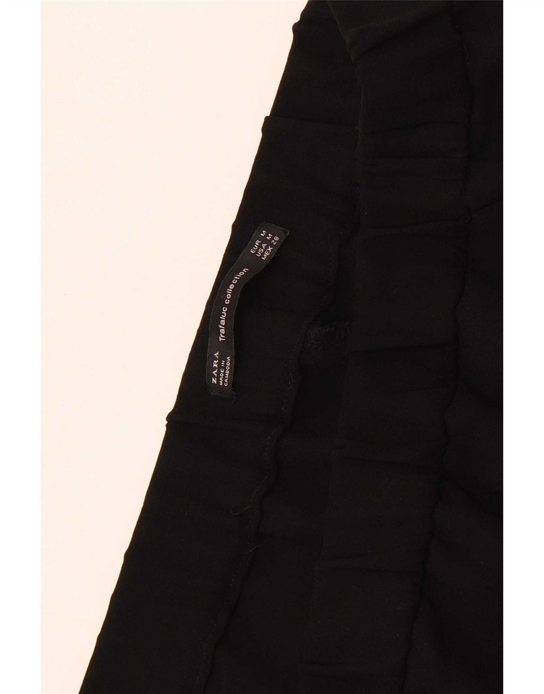 Zara Γυναικείο Παντελόνι Trafaluc Capri Medium W28 L19 Μαύρο