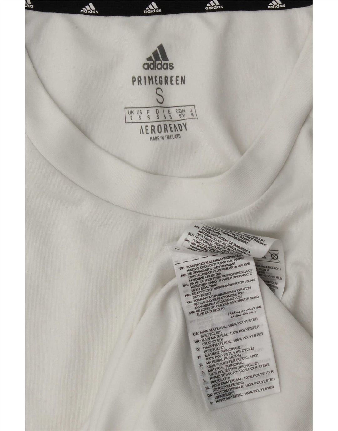 Adidas Ανδρικό T-Shirt Aeroready Top Small White Colourblock Polyester
