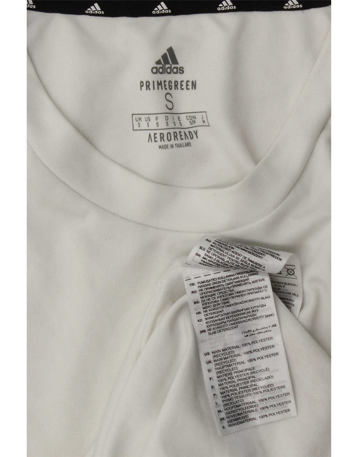 Adidas Ανδρικό T-Shirt Aeroready Top Small White Colourblock Polyester