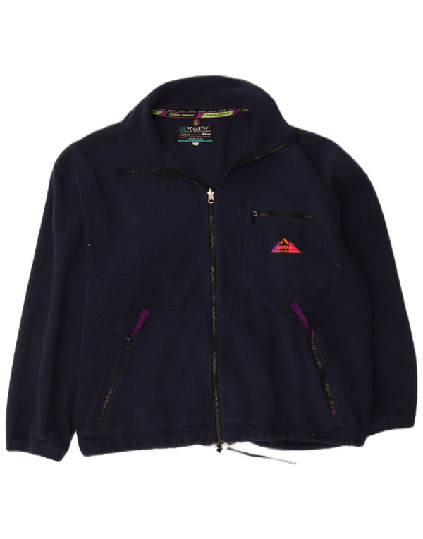 Aesse Ανδρικό Fleece Jacket UK 40 Large Navy Blue Polyester