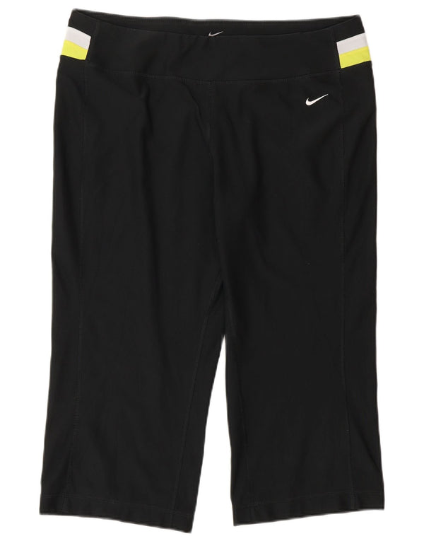 Nike Γυναικεία κολάν Capri UK 16/18 Large Black Colourblock Sports