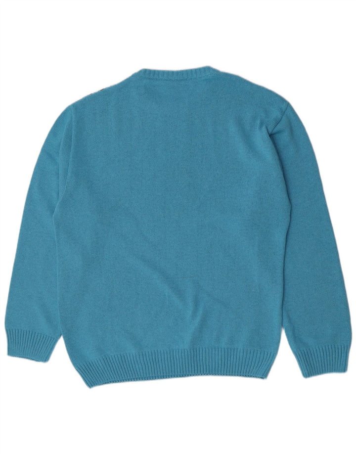 Ανδρικό πουλόβερ Gixan Regular Fit Crew Neck Jumper IT 50 Medium Blue ριγέ