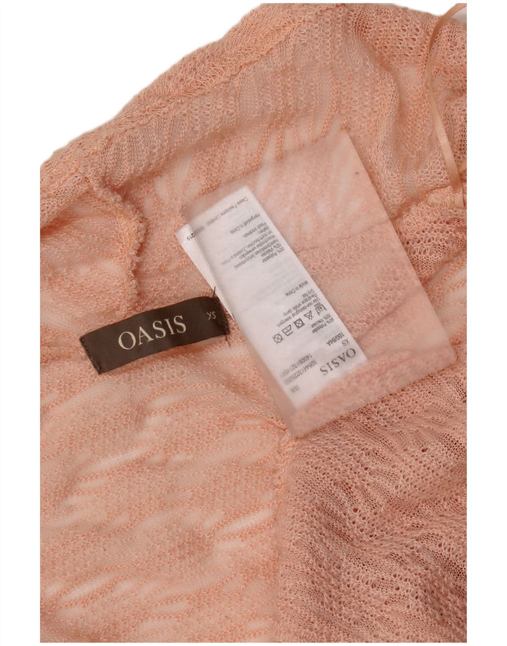 Γυναικείο Oasis Oversized Ανοιχτό Ζακέτα UK 6 XS Ροζ Πολυεστέρας