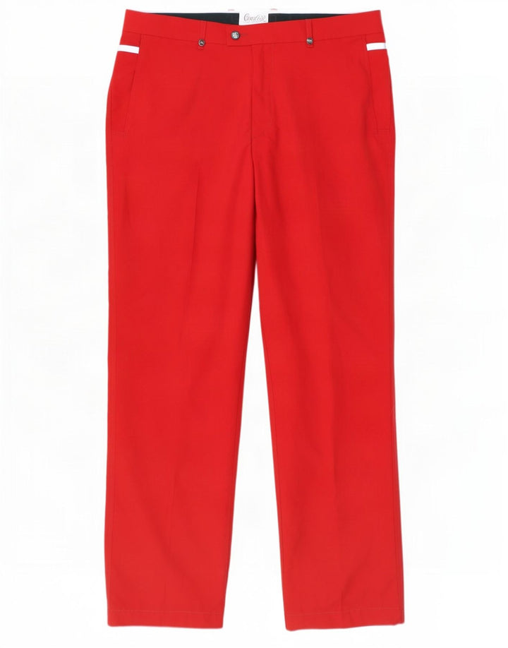 Ανδρικό ίσιο παντελόνι Kartel W38 L33 Red Polyester