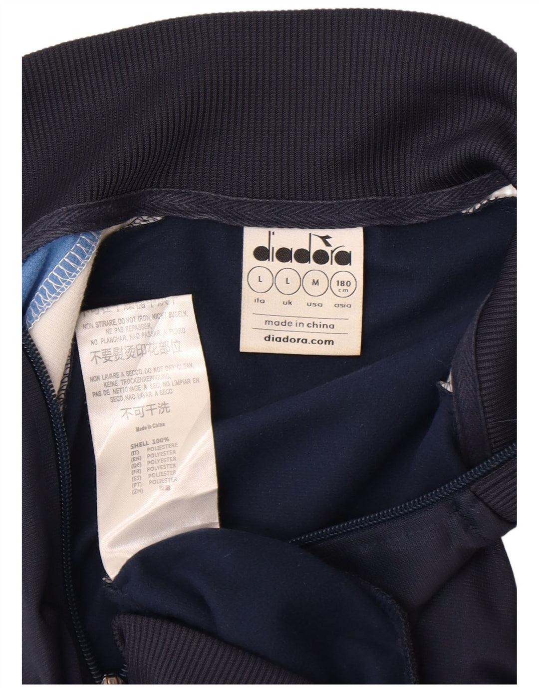 Ανδρική φόρμα Diadora Top Jacket Μεγάλο μπλε ναυτικό χρώμα πολυεστέρα