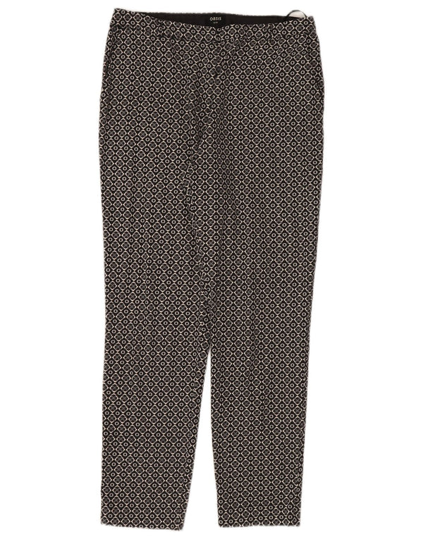 Γυναικείο ίσιο παντελόνι Chino Oasis UK 10 Small W30 L28 Black Floral
