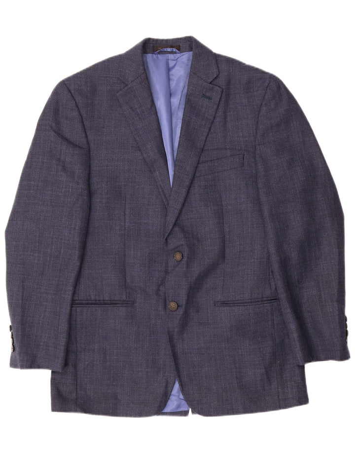 CHAPS Ανδρικό σακάκι με 2 κουμπιά UK 38 Medium Navy Blue Polyester