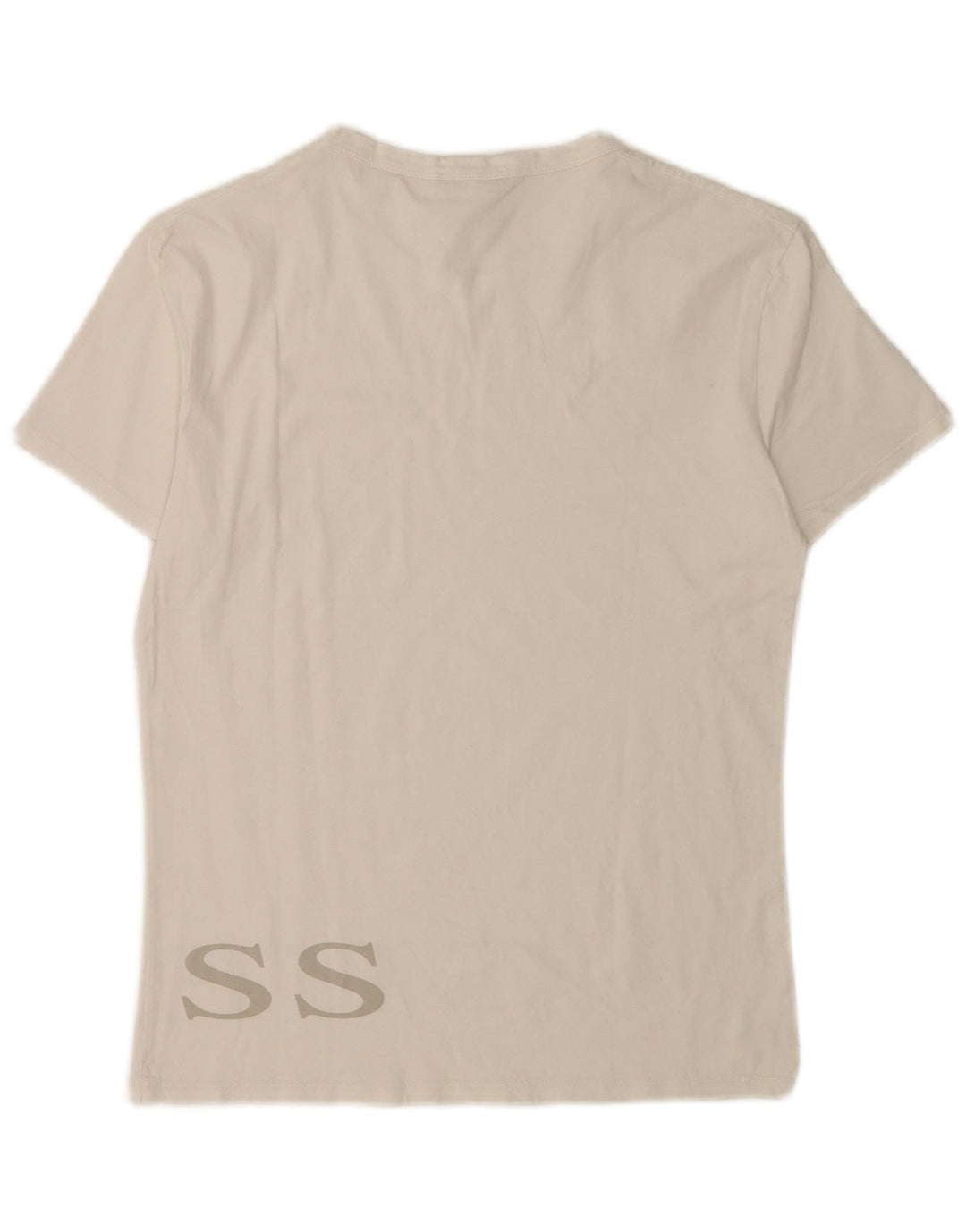 Ανδρικό γραφικό μπλουζάκι Guess Top μεγάλο λευκό βαμβακερό