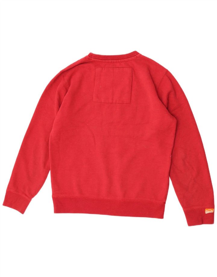 Ανδρικό γραφικό φούτερ Superdry Jumper μεγάλο κόκκινο βαμβακερό